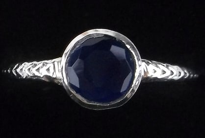 New Sterling Silver Blue Chalcedony Ring 6