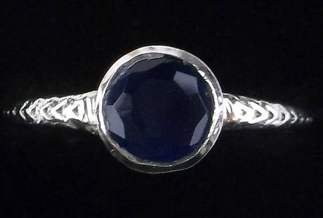 New Sterling Silver Blue Chalcedony Ring 6: Solid Sterling Silver Guaranteed, in Brand New Never Worn Condition.