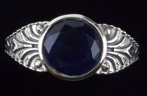 New Bali Sterling Silver Blue Chalcedony Ring 8.5: Solid Sterling Silver Guaranteed, in Brand New Never Worn Condition.