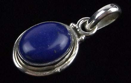 New Sterling Silver Lapis Pendant
