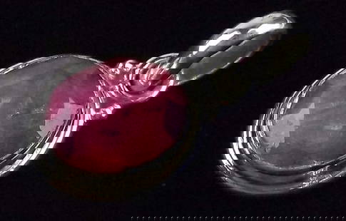 New Sterling Silver 3ct Ruby Pendant: Solid Sterling Silver Guaranteed, in Brand New Never Worn Condition.