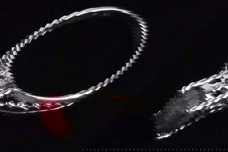 New Sterling Silver 1ct Ruby Solitaire Engagement Ring 9: Solid Sterling Silver Guaranteed, in Brand New Never Worn Condition.