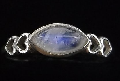 New Sterling Silver Moonstone Ring 6