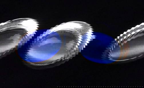 Stunning Heavy Vintage Sterling Silver Gemstone Earrings: Guaranteed Solid 925 Sterling Silver, in Excellent Condition