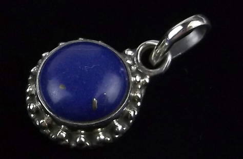 New Bali Sterling Silver Lapis Lazuli Pendant: Solid Sterling Silver Guaranteed, in Brand New Never Worn Condition.