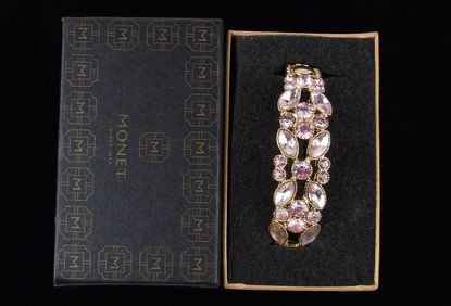 New Boxed Monet Rhinestone Bracelet $26