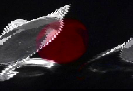New Sterling Silver 1.25ct Ruby Cat Ring 7: Solid Sterling Silver Guaranteed, in Brand New Never Worn Condition.