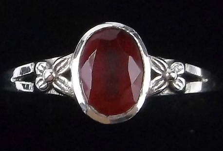 New Sterling Silver Red Chalcedony Ring 7: Solid Sterling Silver Guaranteed, in Brand New Never Worn Condition.