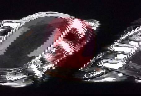 New Thick Sterling Silver 2ct Ruby Ring 7: Solid Sterling Silver Guaranteed, in Brand New Never Worn Condition.