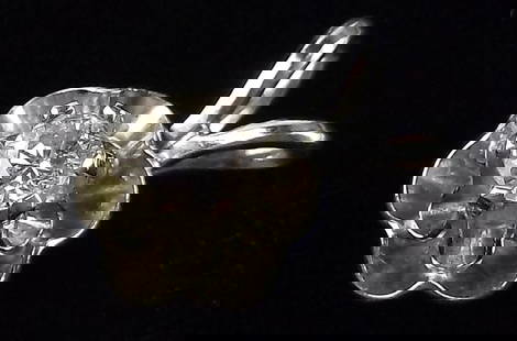 Mint Vintage 14kt White Gold Diamond Pendant: 14kt gold in excellent condition