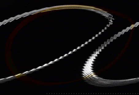 Stunning Vint Wide 14kt Gold Weave Form Necklace 20" 11g: A Stunning Vintage Wide 14kt Gold Weaved Formed Chain Necklace 20 inch length, weighs 11 grams, marked 14kt gold italy as shown, tested and genuine 14kt gold.