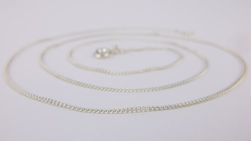 Mint Vintage Sterling Silver Chain Necklace 18"