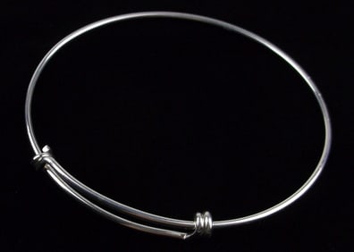 Mint Sterling Silver Adjustable Bracelet 6-9" Fit