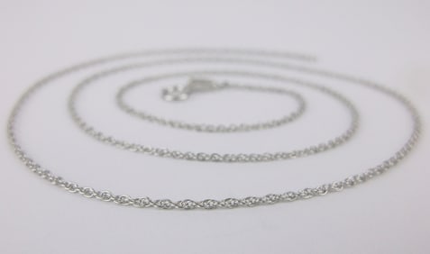 New Vintage Sterling Silver Chain Necklace 18"