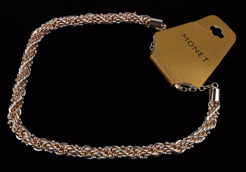 New Monet Gold Tone Chain Necklace 20" $32: new condition