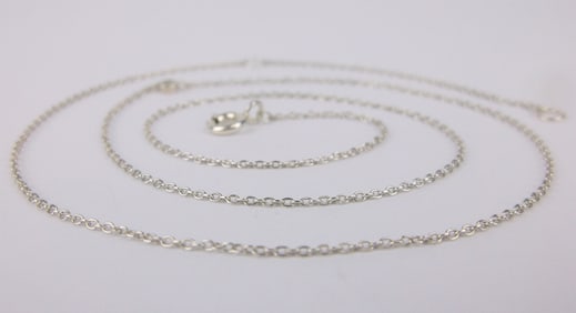 Mint Vintage Sterling Silver Diamond Chain Necklace 18"