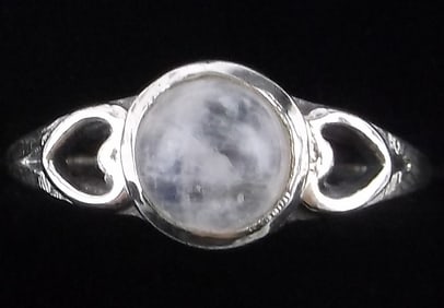 New Sterling Silver Moonstone Ring 6