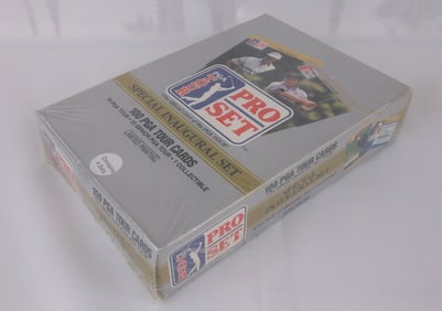 Sealed New Vint 1990 Pros Set PGA Golf Box 400 Cards