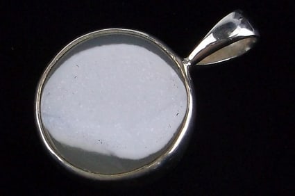 Mint Vintage Sterling Silver Druzy Pendant