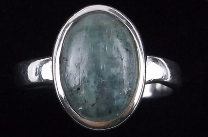 New Thick Sterling Silver Labradorite Ring Adjustable 7-9