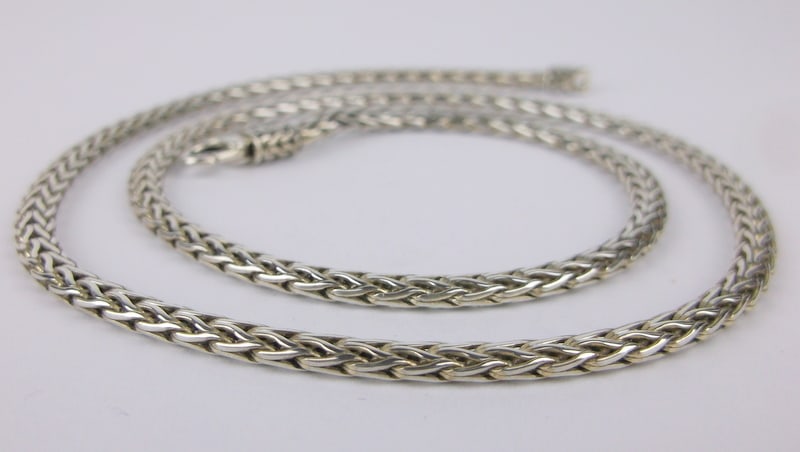 Rare Mint John Hardy Sterling Silver Chain Necklace 18" Thick (1 of 4)