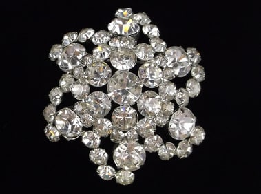 Big Mint Vintage 1950s Rhinestone Star Brooch