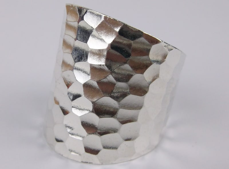 Big Mint Vint Heavy Sterling Silver Design Ring Adjust 10-12 (1 of 4)