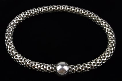 Big Vintage Silpada Sterling Silver Chain Bracelet 9"