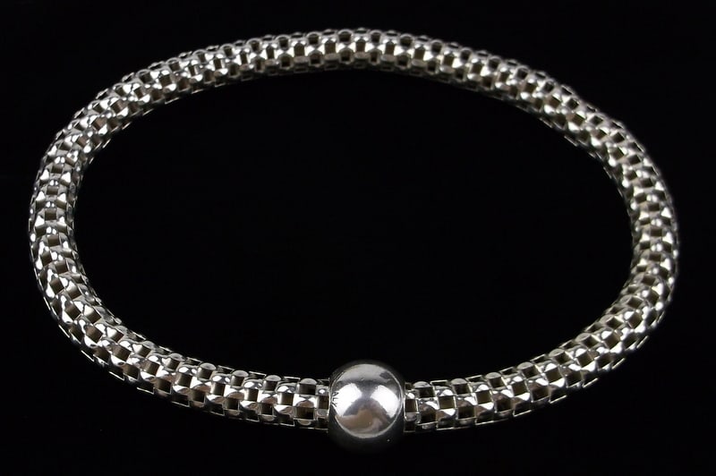 Big Vintage Silpada Sterling Silver Chain Bracelet 9" (1 of 3)