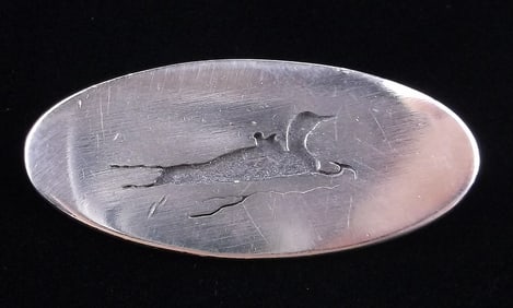 Mint Vintage Hopi Sterling Silver Duck Brooch Signed