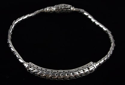 Mint Vint Thick Sarda Sterling Silver Chain Bracelet 7.5" Heavy