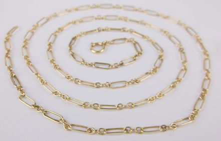 Mint Vintage 14kt Gold Italian Chain Necklace 22.5" - 3.66g