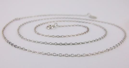 New Sterling Silver Chain Necklace 19"