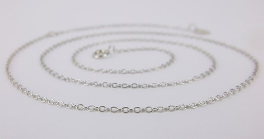 New Sterling Silver Chain Necklace 19"
