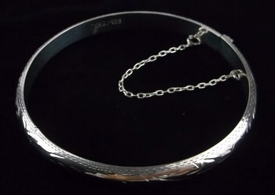 Mint Vintage Sterling Silver Bracelet 7.25