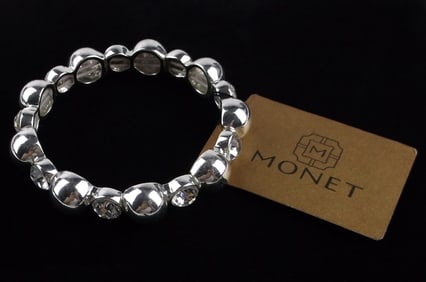 New Monet Rhinestone And Ball Bracelet $28