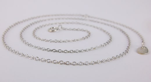 New Sterling Silver Chain Necklace 19"
