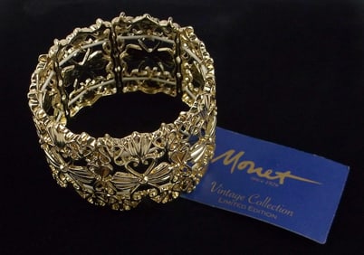 New Monet Gold Tone Bracelet $32