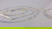 New Vintage Italian Sterling Silver Bar Chain Necklace 18.5"