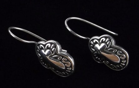 Mint Vintage Sterling Silver Cross Drop Earrings