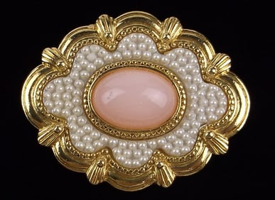 Mint Vintage jelly Belly Rhinestone Celluloid Brooch