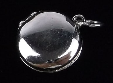 New Vintage Sterling Silver Locket Pendant Small