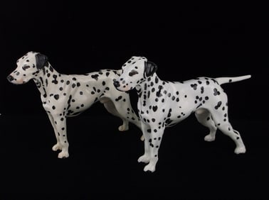 Mint Antique Royal Doulton Dalmatian Dog Set Porcelain
