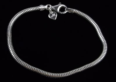 New Thick Italian Sterling Silver Chain Bracelet 7.5"