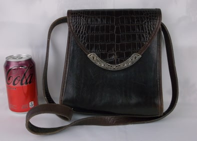 Gorgeous Vintage Brighton Leather Crossbody Handbag Purse