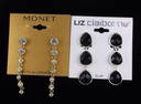 2 New Sets Monet Liz Claiborne Rhinestone Earrings Sets $44