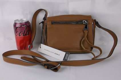 New NWT Aimee Kestenberg Leather Crossbody Handbag $148