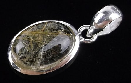 New Sterling Silver Lace Calcite Pendant