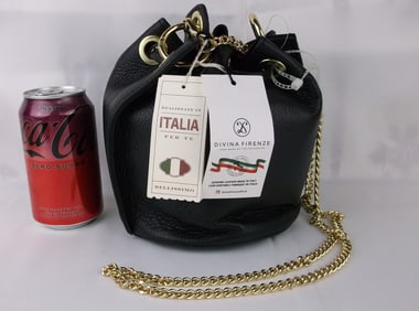New NWT Divina Firenze Italian Leather Handbag $180