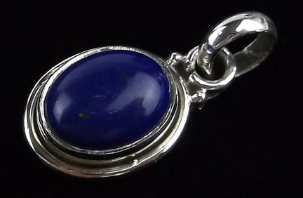 New Sterling Silver Lapis Lazuli Pendant